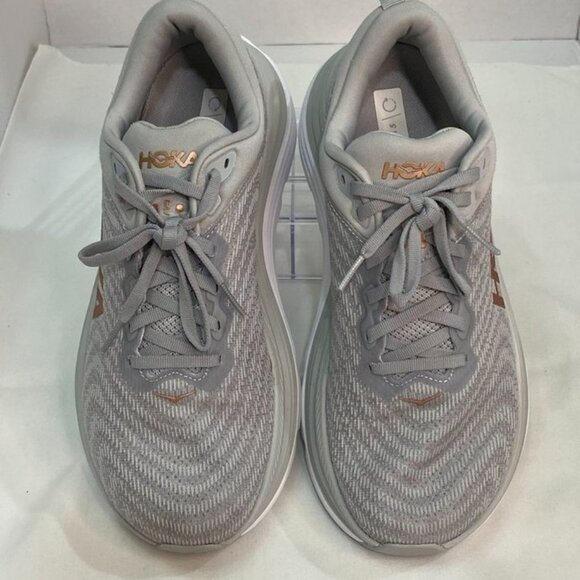 HOKA Gaviota 5 Women’s Running Shoes Gray / Rose Gold Size 9.5B - Picture 6 of 13